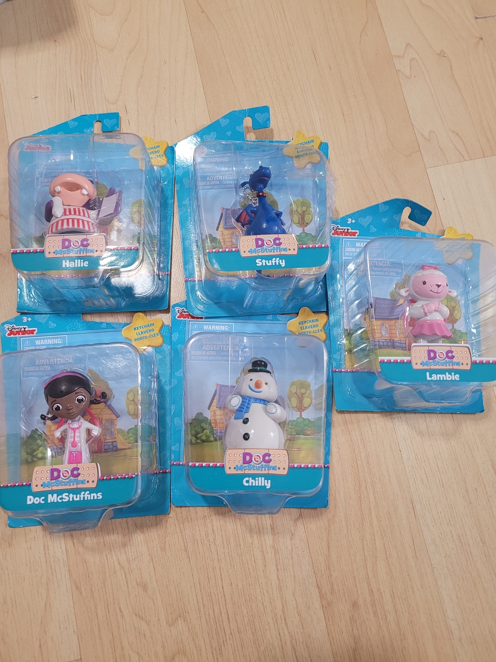 Doc Mcstuffins 5 Keychains